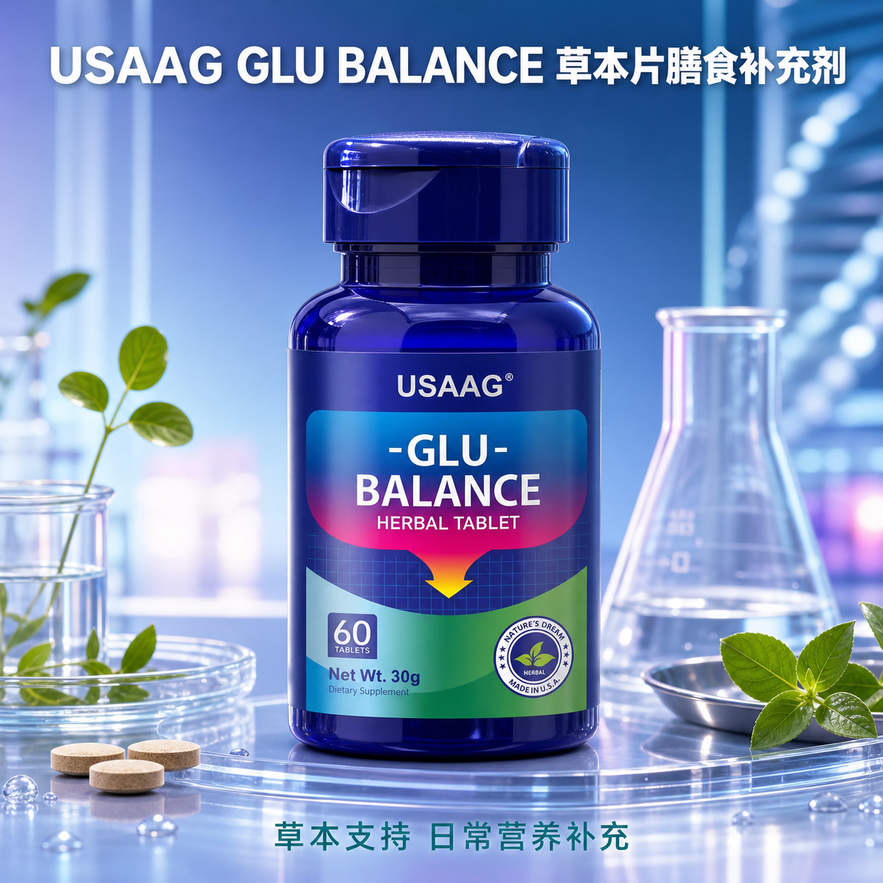 多种植物平衡草本片